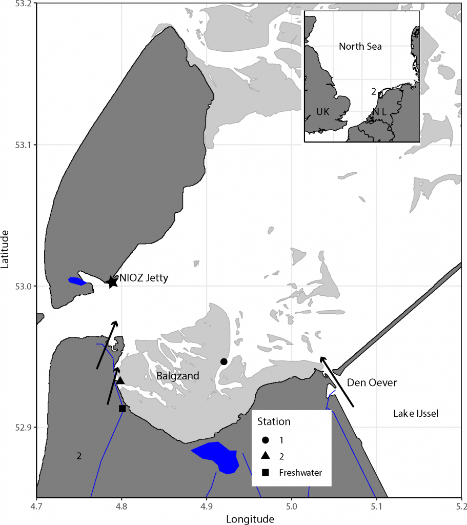 Map of study area in Wadden Sea – oceanbites